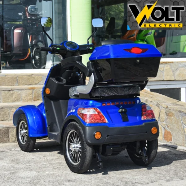 Електрическа четириколка max motors fm4 1500w, 60v, 20ah, blue