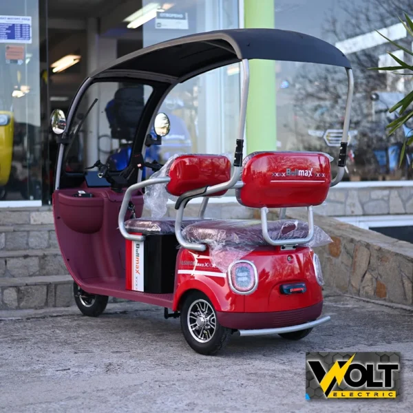Двуместна електрическа триколка с покрив bullmax cruizer