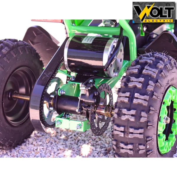 Детско електрическо atv nighthawk 1200w, 36v, yellow, с родителски контрол, музика и флаг