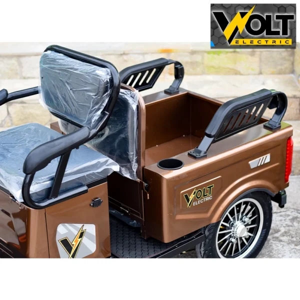 Двуместна cargo електрическа триколка volt electric a10, 1500w, gold