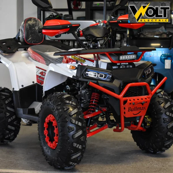 atv bullmax powersport 150cc r n d автоматик, 3 скорости, 8" гуми, с теглич, бяло