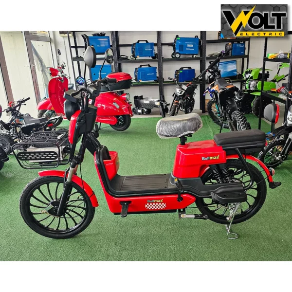 Двуместен електрически скутер с педали bullmax fly 20" джанти, 750w, red