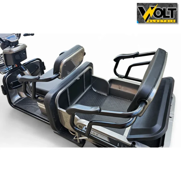 Триместна cargo електрическа триколка bullmax b10 2000w, 60v, 40ah, сива