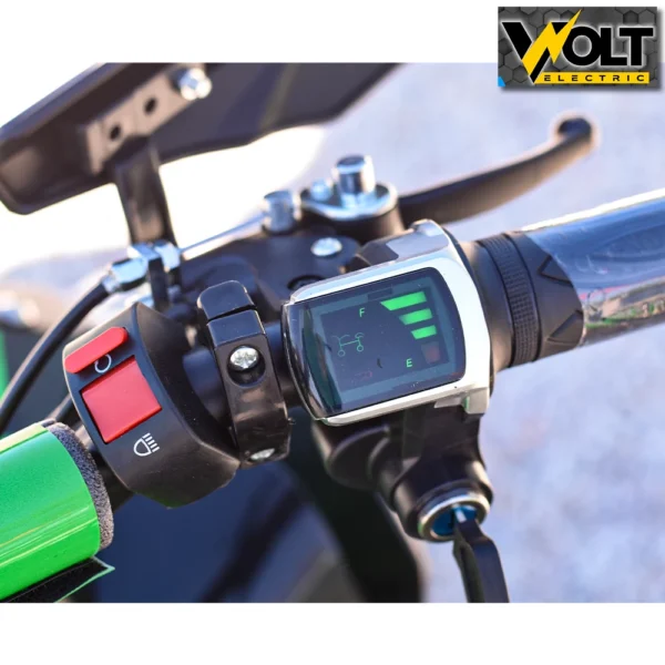 Детско електрическо atv nighthawk 1200w, 36v, green, с родителски контрол, музика и флаг