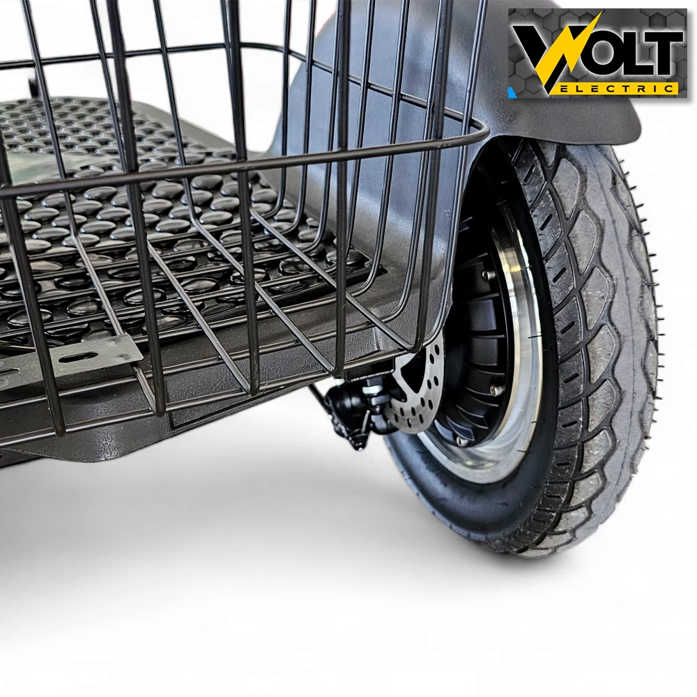 Електрическа триколка volt electric a3+ с два двигателя, задно задвижване, 1200w, 48v, blue