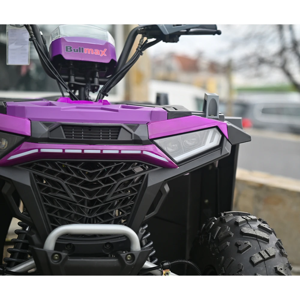 atv 150 кубика, полуавтомат, четиритактово, zigo, лилаво, с теглич