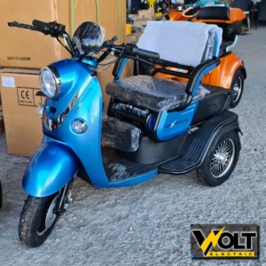 Триместна електрическа триколка max motors x2 1500w, 20ah, blue