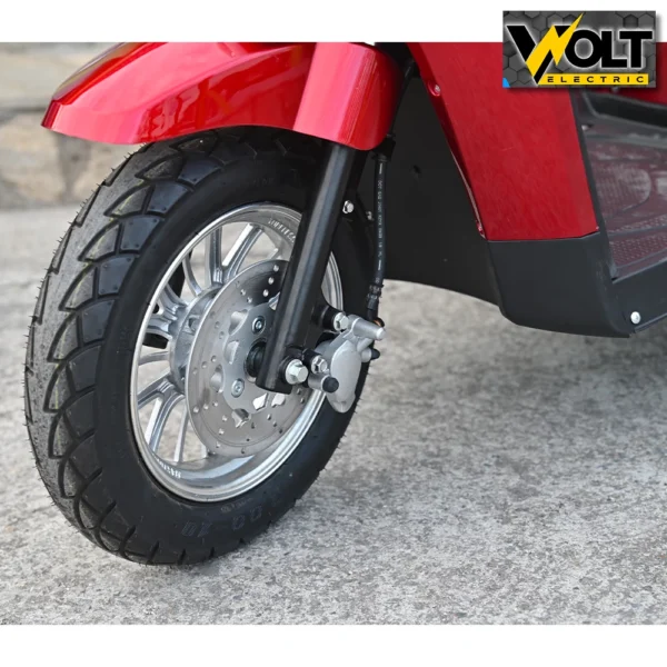 Луксозна електрическа триколка volt electric fm1, red, рекуперация, магнитна спирачка