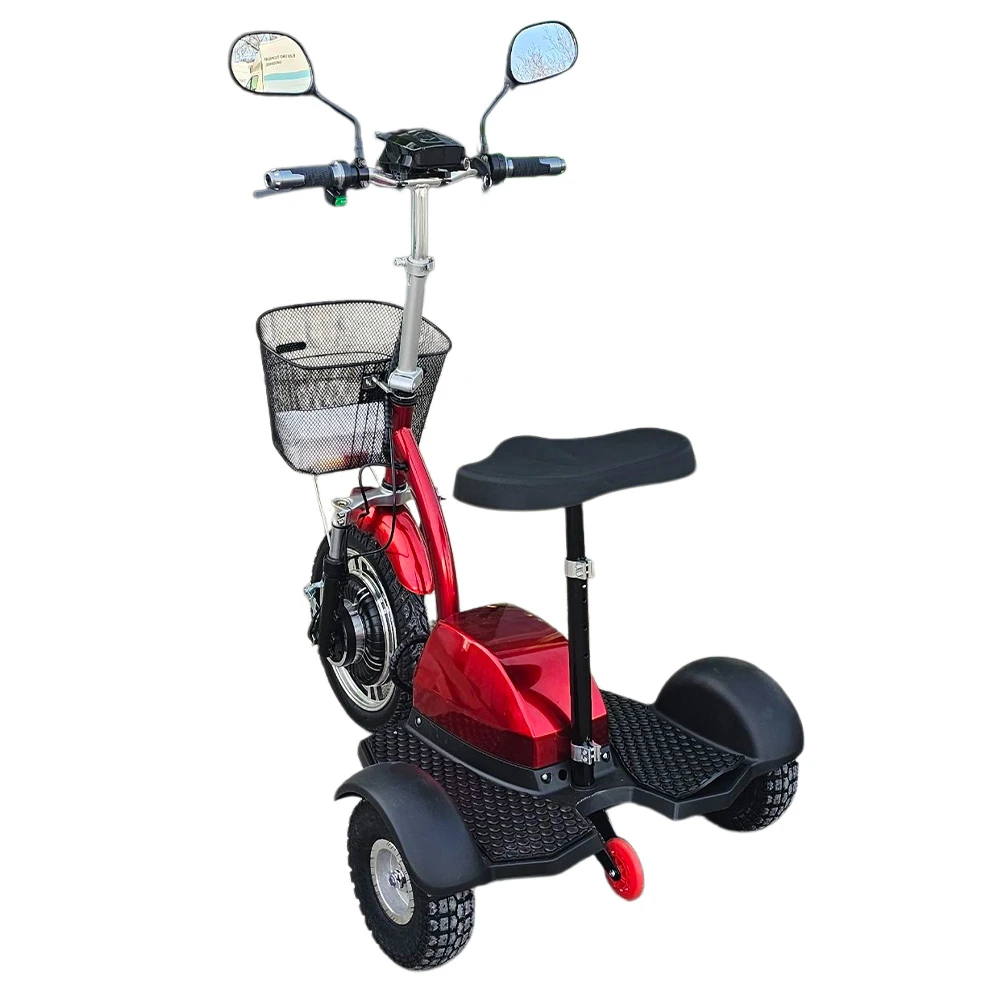 Електрическа триколка volt electric a2, 750w, 48v, тъмночервен металик