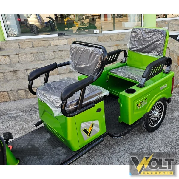 Двуместна cargo електрическа триколка volt electric a10 green, 1500w