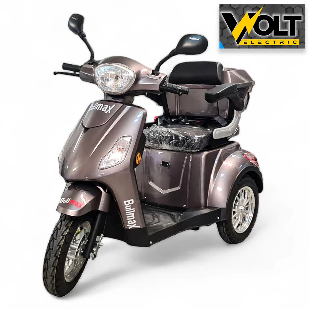 Луксозна електрическа триколка volt electric fm1, gray, рекуперация, магнитна спирачка