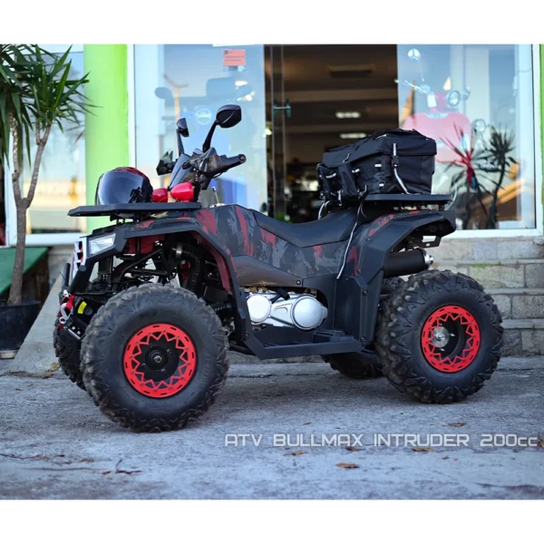 atv bullmax intruder 200cc, лебедка, теглич, подгрев на ръкохватките, red camouflage