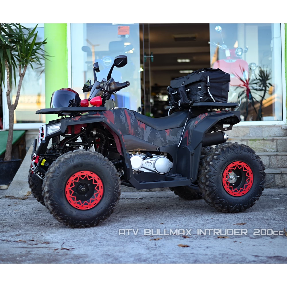 atv bullmax intruder 200cc, лебедка, теглич, подгрев на ръкохватките, red camouflage
