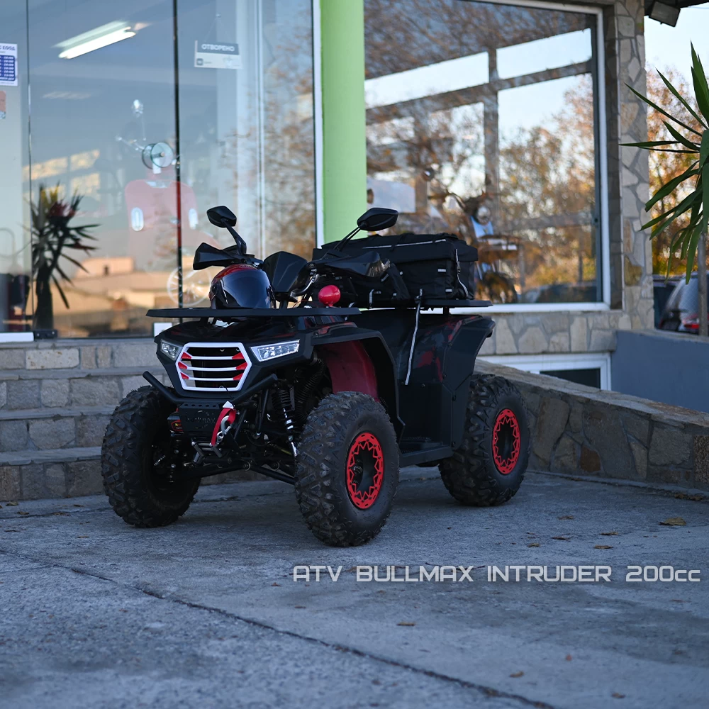 atv bullmax intruder 200cc, лебедка, теглич, подгрев на ръкохватките, red camouflage