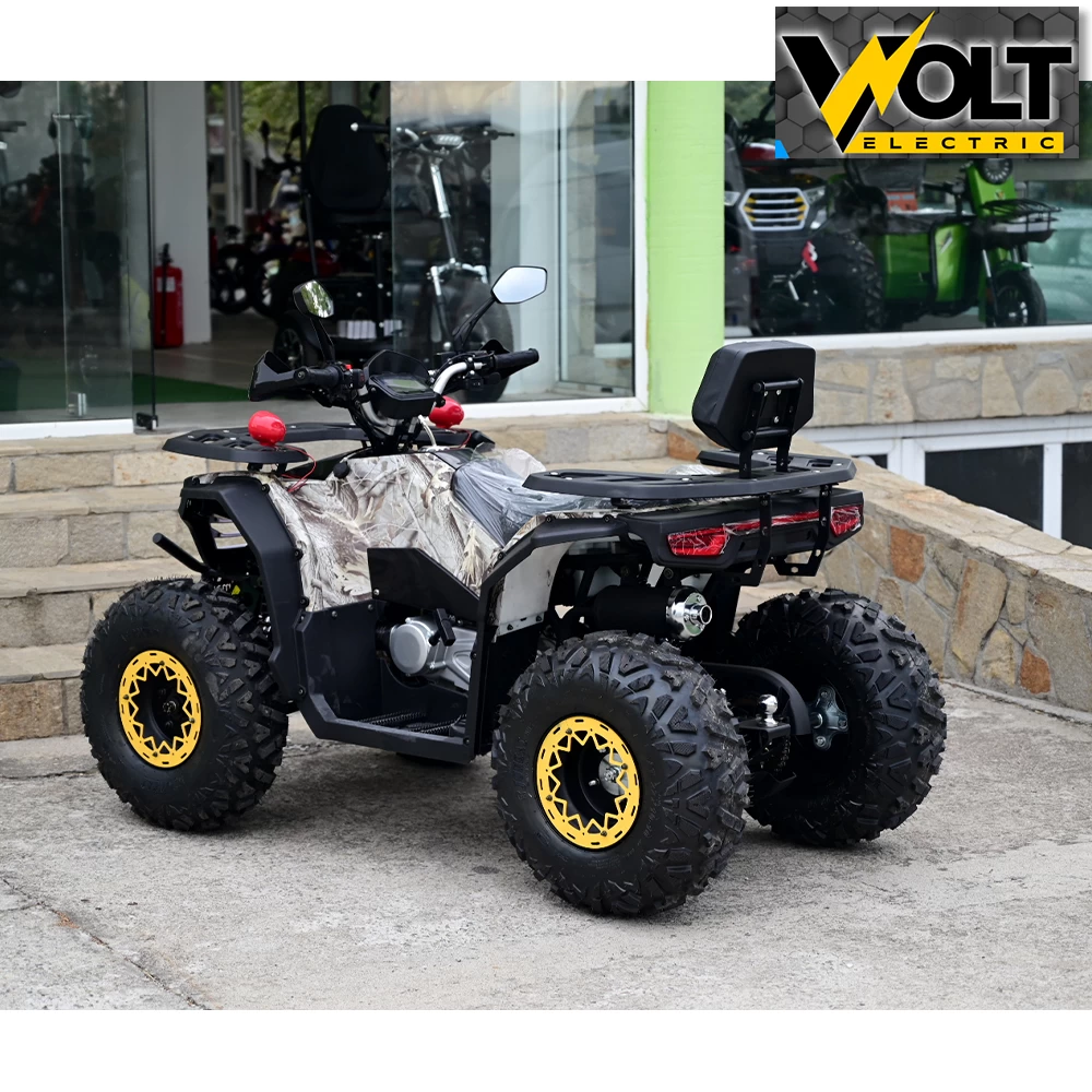 Бензиново АТВ bullmax 200cc, r/n/d автоматик, лебедка, теглич, маслено охлаждане, desert camouflage