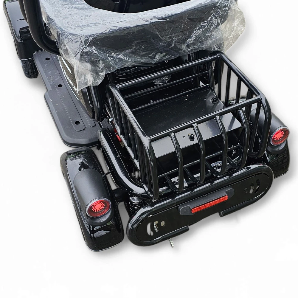 Електрическа четириколка за възрастнии трудноподвижни bullmax a9, 1500w, 48v, 20ah, черна