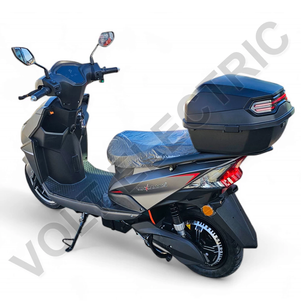 Електрически скутер max motors super g 3000w, 60v, 32ah, 100км пробег, тъмносив графит