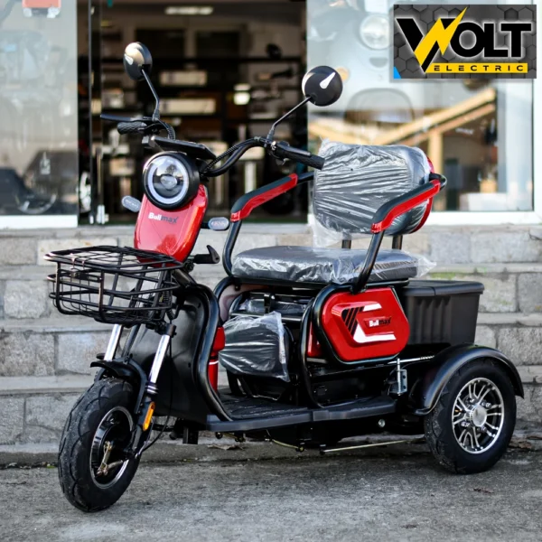 Електрическа триколка bullmax c1 red, 1500w, 20ah