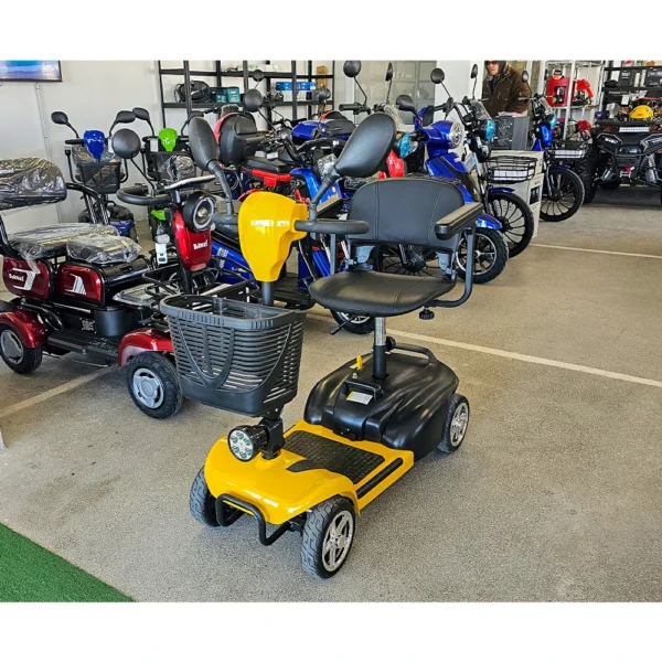 Инвалидна електрическа четириколка volt electric n1 maxi 500w, разглобяема, 500w, жълта