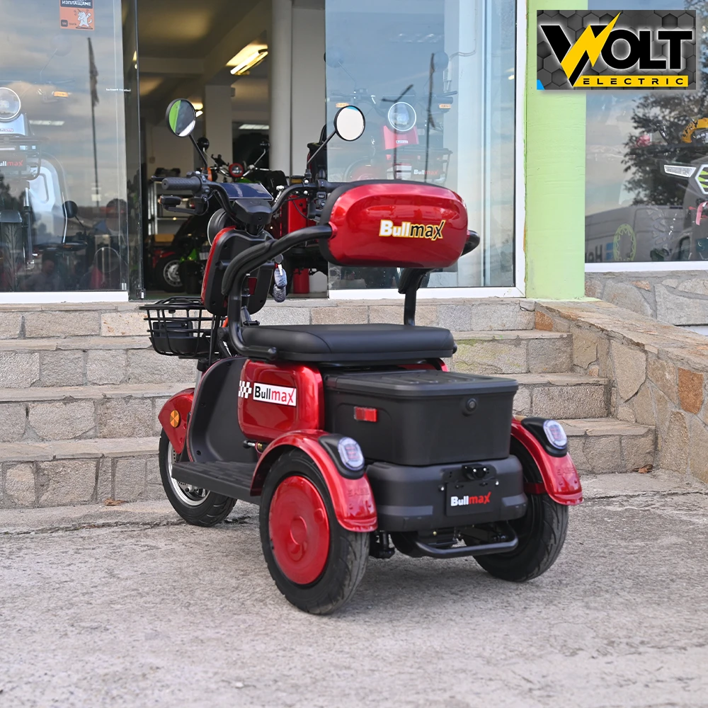 Триместна електрическа триколка c3, 2000w, 60v, 10” джанти, ce сертификат