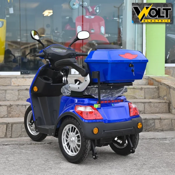 Луксозна електрическа триколка volt electric fm1, blue, рекуперация, магнитна спирачка