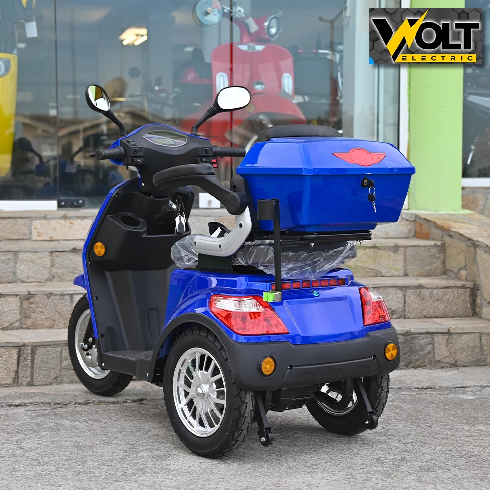 Луксозна електрическа триколка volt electric fm1, blue, рекуперация, магнитна спирачка