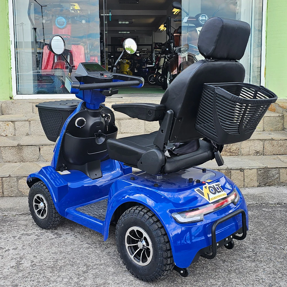 Инвалидна електрическа четириколка volt electric n3 admiral, 24v, 20ah, син металик