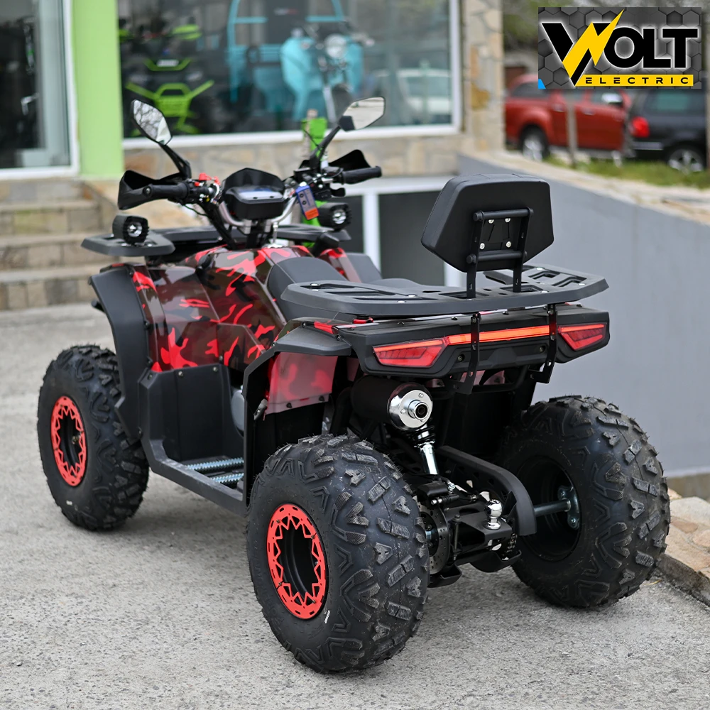 atv bullmax intruder 250cc, лебедка, теглич, r/n/d автоматик, full екстри, червен камуфлаж