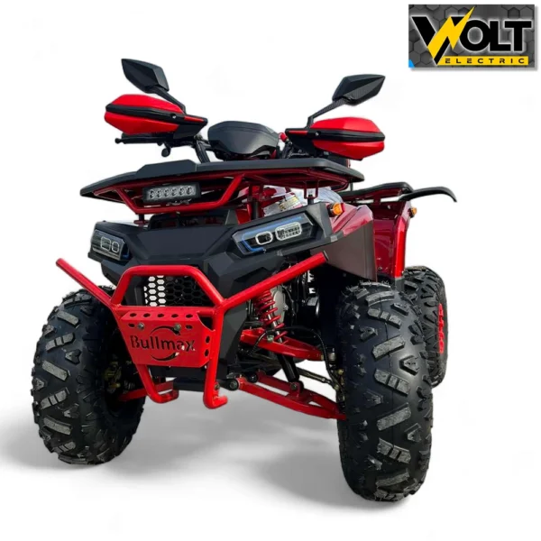 atv bullmax powersport 150cc, автоматични скорости, теглич и цял заден стоп, червен металик