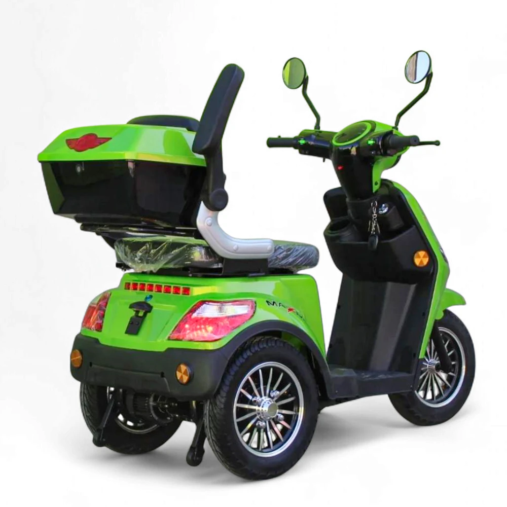 Електрическа триколка max motors fm1, 1500w, искрящо зелено, металик
