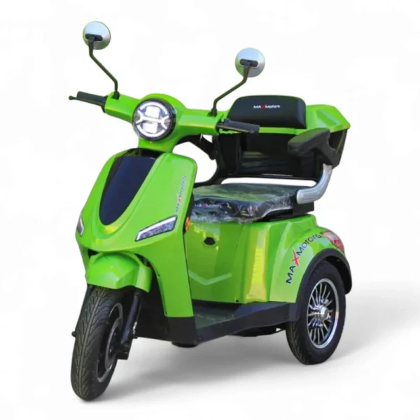 Електрическа триколка max motors fm1, 1500w, искрящо зелено, металик