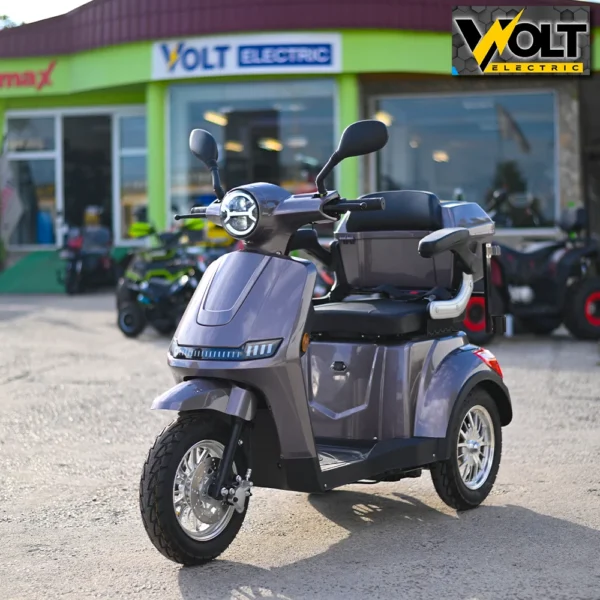 Премиум електрическа триколка volt electric fm1 led robot, с рекуперация и магнитна спирачка, 1500w, 60v