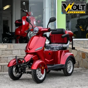 Електрическа четириколка volt electric fm4 led с магнитна спирачка и рекуперация red