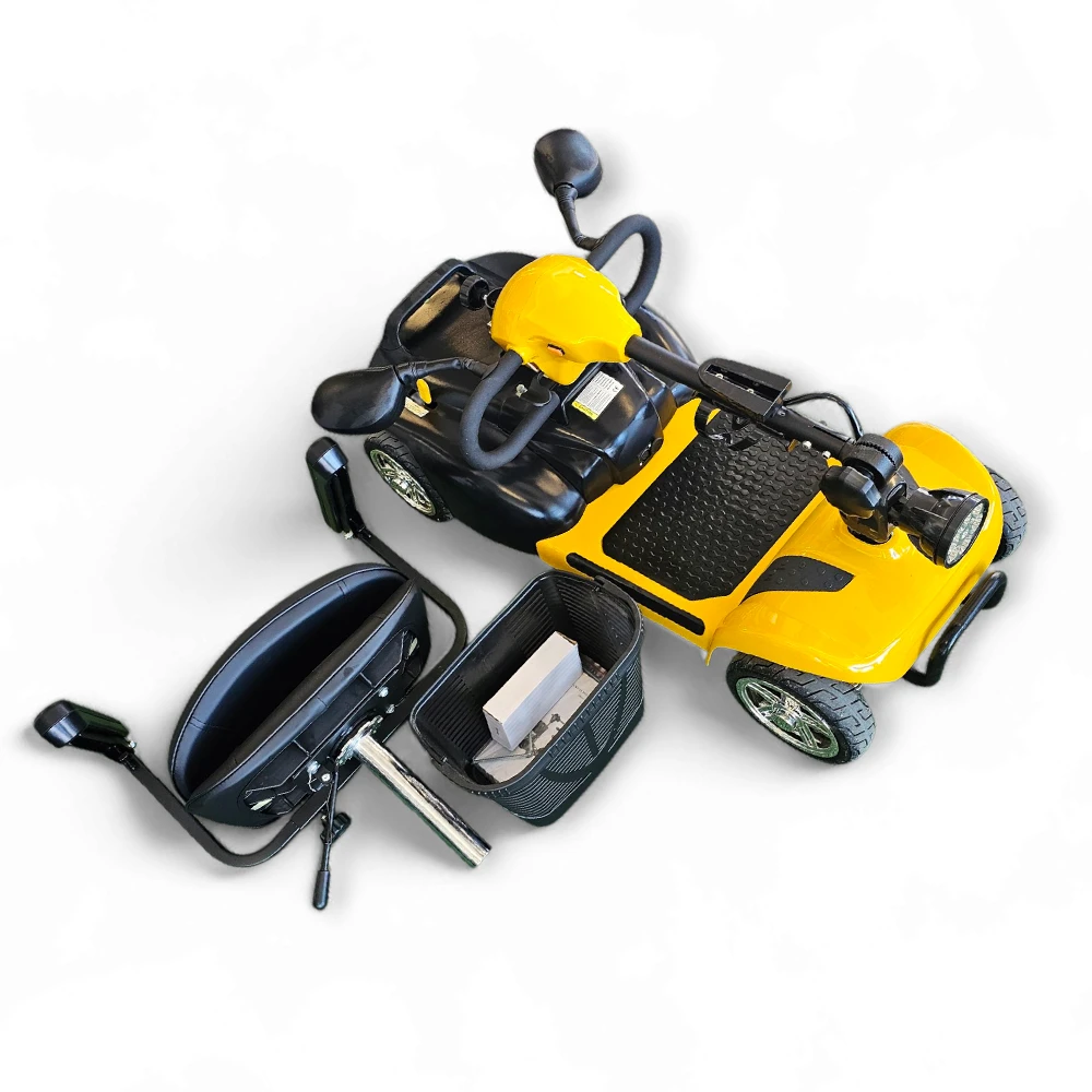 Инвалидна електрическа четириколка volt electric n1 maxi 500w, разглобяема, 500w, жълта