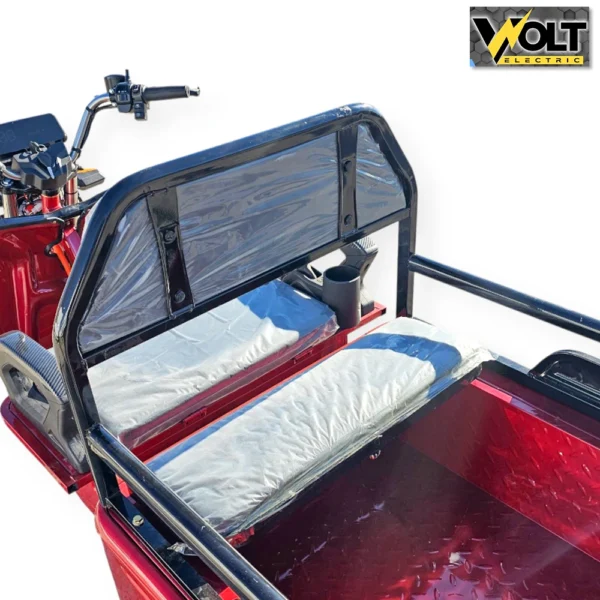 Електрическа cargo товарна триколка bullmax s 500, 60v, 20ah, 500кг. товароносимост, червена