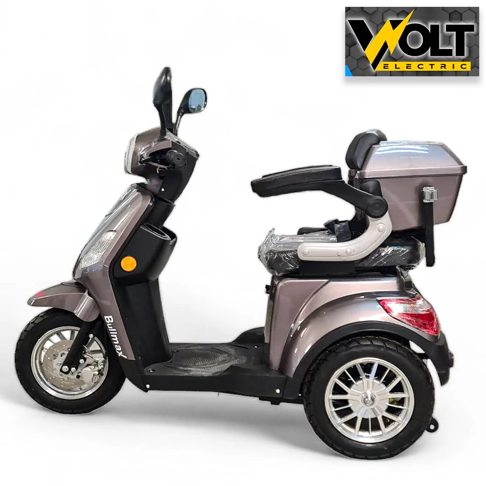 Луксозна електрическа триколка volt electric fm1, gray, рекуперация, магнитна спирачка