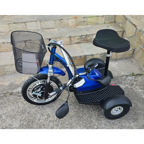 Електрическа триколка volt electric a2, 750w, 48v, син металик
