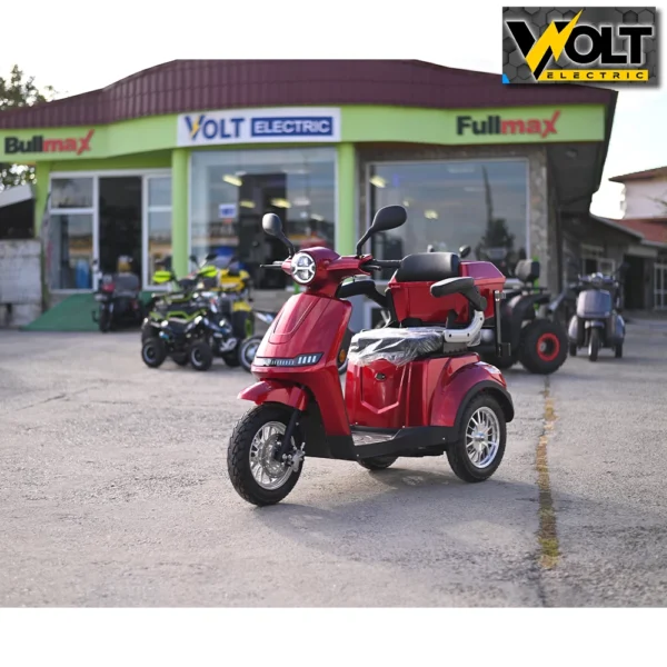 Премиум електрическа триколка volt electric fm1 led robot, с рекуперация и магнитна спирачка, 1500w, 60v