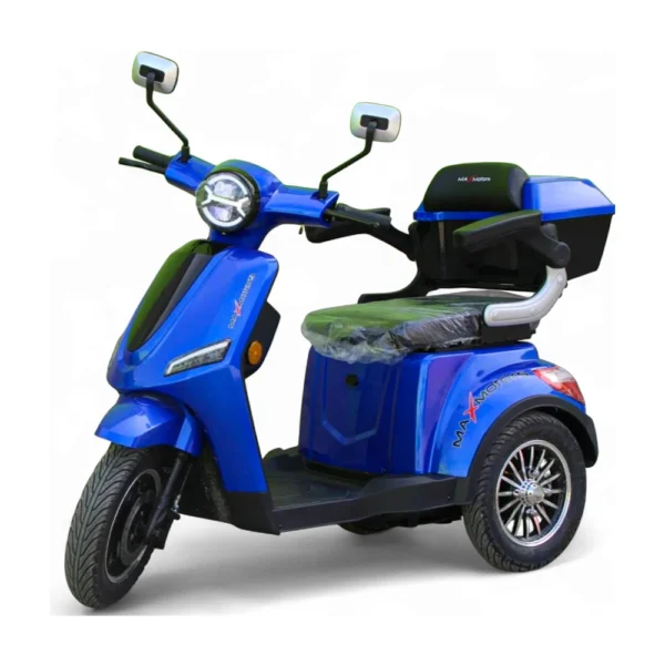 Електрическа триколка max motors fm1, 1500w, син металик