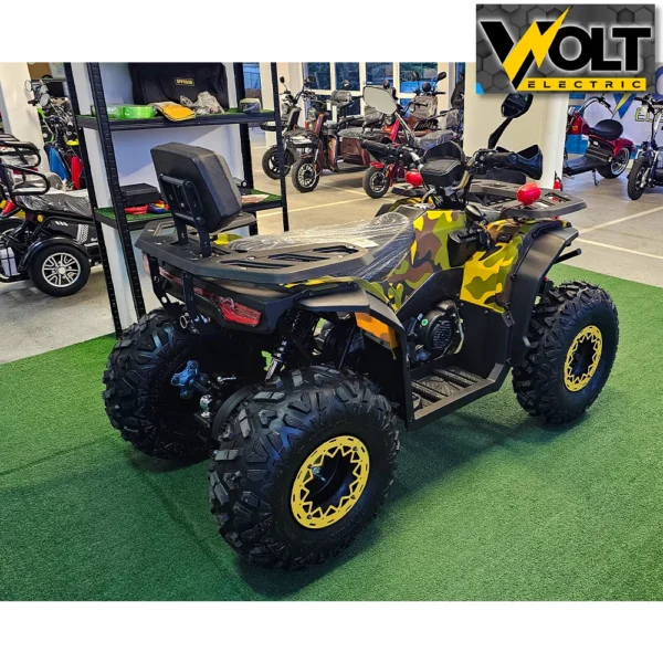 Бензиново АТВ bullmax 200cc, r/n/d автоматик, лебедка, теглич, маслено охлаждане, yellow camouflage