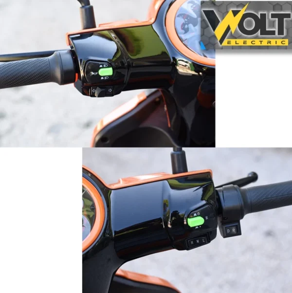 Електрическа четириколка max motors fm4 1500w, 60v, 20ah, orange