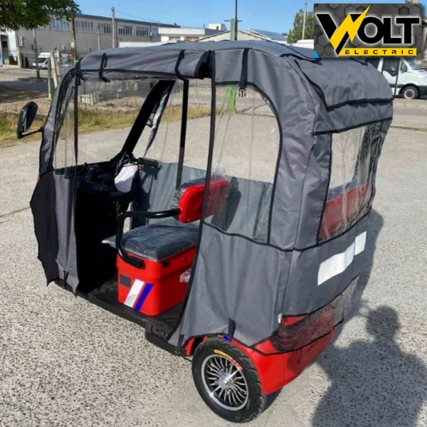 Електрическа триколка 2+1 Места, max motors 2000w, с покрив, радио, mp3, опция страници