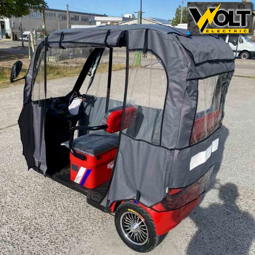 Електрическа триколка 2+1 Места, max motors 2000w, с покрив, радио, mp3, опция страници