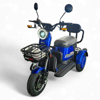 Електрическа триколка Grand Pudding 2000W, 60V, 20Ah, CE сертификат, син металик