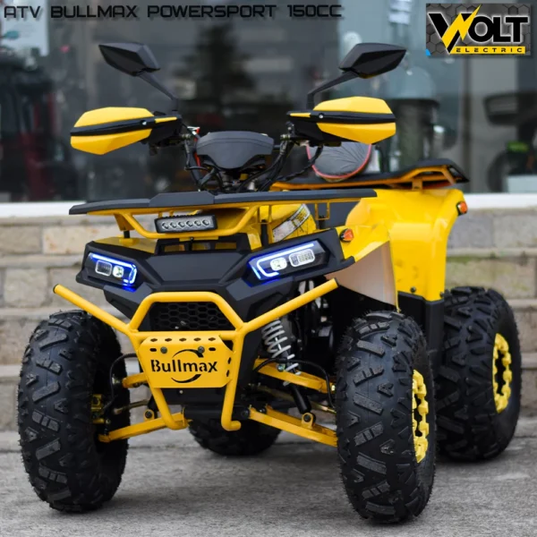atv bullmax powersport 150cc r n d автоматик , 8" гуми, теглич, жълто