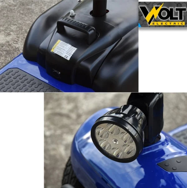 Електрическа четириколка volt electric n1, 500w, 24v, син цвят