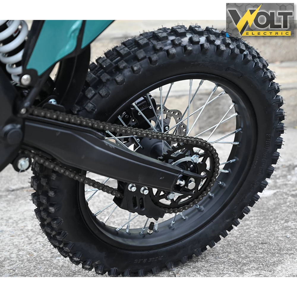 Кросов мотор 125cc, 85км/ч, 7kw, ip54, 19" предни гуми, зелен