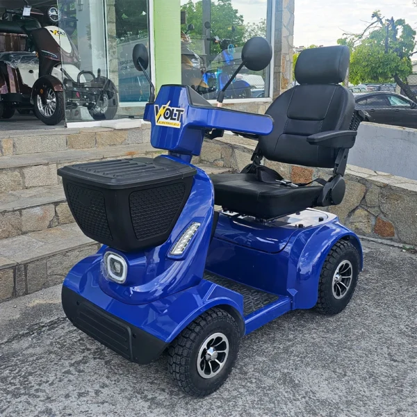 Инвалидна електрическа четириколка volt electric n3 admiral, 24v, 20ah, син металик