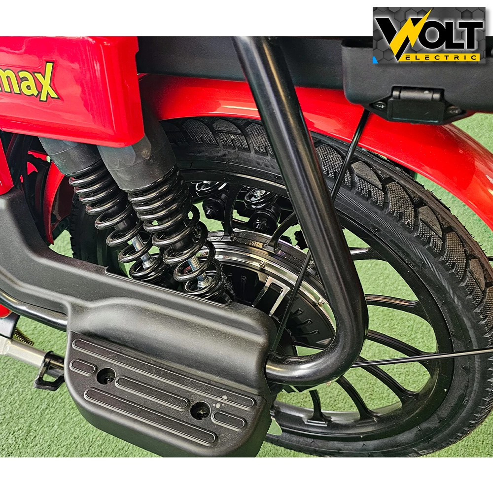 Двуместен електрически скутер с педали bullmax fly 20" джанти, 750w, red