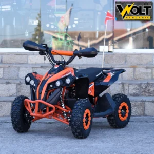 Детско електрическо atv nighthawk 1200w, 36v, orange, с родителски контрол, музика и флаг
